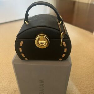 Black and Gold Travel Jewelry Case